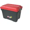 Image de Coffres de rangement robustes Sundis avec couvercles 60l noir/rouge 3 pièces