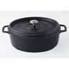Image de Daubière en fonte émaillée 29cm noir mat PUV403291