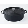 Image de Daubière en fonte émaillée 33cm noir mat puv403331