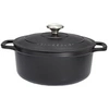 Image de Cocotte ronde 16 cm noir interieur noir - Chasseur - Noir - Fonte émaillée