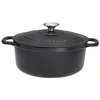 Image de Cocotte ronde 22 cm noir - - Noir - Fonte