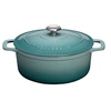 Image de Cocotte ronde 24 cm bleu - Chasseur - Bleu - Fonte émaillée