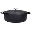 Image de Cocotte ovale 27 cm noir - - Noir - Fonte
