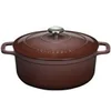 Image de Cocotte ronde en fonte émaillée 28cm bois de rose puc472862