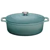 Image de Cocotte ovale 33 cm bleu - Chasseur - Bleu - Fonte émaillée