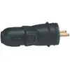 Image de Prise noire 2P+T 16A en caoutchouc, Legrand