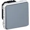 Image de interrupteur simple 10a composable avec enjoliveur plexo gris leg69921