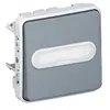 Image de - Bouton poussoir lumineux 6A bascule inverseur saillie - Plexo - gris