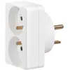 Image de Adaptateur Legrand 20A entrée/sortie 2 prises 16A 2P+T, blanc
