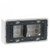 Image de - Cadre saillie profondeur 40mm pour 4 modules - Mosaic - blanc
