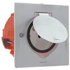 Image de LEGRAND - Prise Etanche IP44 avec Clapet de Protection + Boîte à Encastrer - Pour Sol et Plan de Travail - Usage Intérieur ou Extérieur Protégé - Prise 2P+T - Fabriqué En France - Inox en occasion ou reconditionné