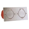 Image de Celiane LEG92111 Kit double prise de sol Inox IP44