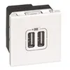 Image de Prise double USB 2400 mA - 2 modules