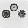 Image de Prise TV/FM/Satellite 1 poste Mosaic blanc Legrand