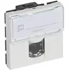 Image de Prise Ethernet RJ45 modulaire Legrand Mosaic LCS², blanche