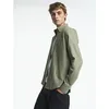 Image de Aigle - Shirt Uni Flannel - Chemise homme Sage Green - S