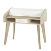 Image de Bureau Dos d'âne Vintage Rideau Blanc - 1 Tiroir - L 104 x l 60 x H 95 cm