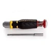 Image de Tournevis porte-embouts a cliquet + 12 embouts fente : 4-5,5-6mm / ph1- ph2 - ph3/ pz1-pz2-pz3 / t10-t15-t20 + ratelier - FMHT0-62690