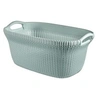 Image de CURVER Paniere a linge aspect tricot 40L bleu