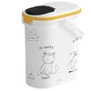 Image de Conteneur de nourriture Le Diner est servi - 4 kg - 10 L - Blanc et noir - Pour chat