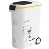 Image de Conteneur A Croquettes Pour Chien A Roulettes 20 Kg - 54L - Le Diner Et Servi
