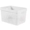 Image de Infinity Recycled Box 17l Dots Blanc35.5x26.2xh21.9cm (lot de 5)
