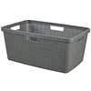 Image de Jute - Panier à linge - Gris - 46L - 59,4x39,4xh25cm - (Lot de 2)