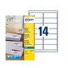 Image de Avery - Blanc - 99.1 x 38.1 mm 350 étiquette(s) (25 feuille(s) x 14 étiquettes adresses