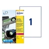 Image de Avery Heavy Duty Laser Labels - Polyester - A4 (210 x 297 mm) 20 unités (20 feuille(s) x 1 étiquettes
