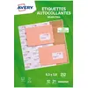 Image de Etiquettes pour Adresses à imprimer - 63 x 38 mm - 252 étiquettes (12 Feuilles)