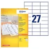 Image de AVERY - Boite de 2700 étiquettes autocollantes multi-usages, Format 70 x 31 mm, Impression copieur, (DP027-100) en occasion ou reconditionné