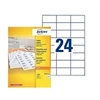 Image de Copier Labels - Adhésif permanent - blanc - 37 x 70 mm 2400 étiquette(s) (100 feuille(s) x 24 étiquettes adresses