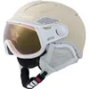 Image de Cairn - Helios Leather Evolight NXT - Casque ski avec visière Mat Cream - 53-55 cm