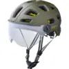 Image de Cairn - Quartz Visor Led MIPS - Casque vélo urbain homme Mat Forest Black - L (58 - 62 cm)