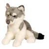 Image de - 054692 - loup allonge - 30 cm - gris