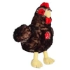 Image de - 070355 - peluche - poule - noir sonore - 22 cm