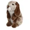 Image de Peluche Lapin Bélier Marron Clair 18 cm