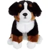 Image de Peluche Bouvier Bernois 25 cm noir style assis