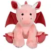 Image de Peluche - Dragon floppy - 30cm - Rose