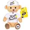 Image de Peluche officielle du Tour de France - Ours maillot et casquette meilleur jeune vainqueur blanc - 15 cm