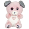Image de Peluche Cutydoo Love Chien - 13 cm - Rose / Gris