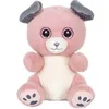 Image de Peluche - Peluche Chien SPOT rose poudré et gris - 23 cm