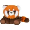 Image de Peluche Floppy Choopy Panda roux - 22 cm - Orange / Marron / Blanc