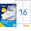 Image de 1600 Etiquettes Blanches - A4 - 99,1X33,9Mm - Multi-Usage - Agipa 118985
