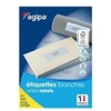 Image de -Agipa Etiquettes - Adhésif permanent - blanc - 70 x 36 mm 2400 étiquette(s) (100 feuille(s) x 24 étiquettes