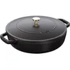Image de Staub Sauteuses 24 cm, Sauteuse Chistera, Noir mat