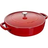 Image de Staub Sauteuses 24 cm, Sauteuse Chistera, Cerise