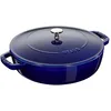 Image de Staub Sauteuses 24 cm, Sauteuse Chistera, Bleu intense