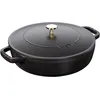 Image de Staub Sauteuses 28 cm, Sauteuse Chistera, Noir mat
