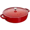 Image de Staub Sauteuses 28 cm, Sauteuse Chistera, Cerise